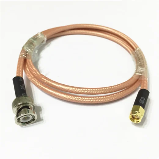 Cable coaxial RG400 SMA macho a BNC macho de baja pérdida 50 Ohm RF Coaxial RG400 Cable adaptador de cable de puente - imagen 2