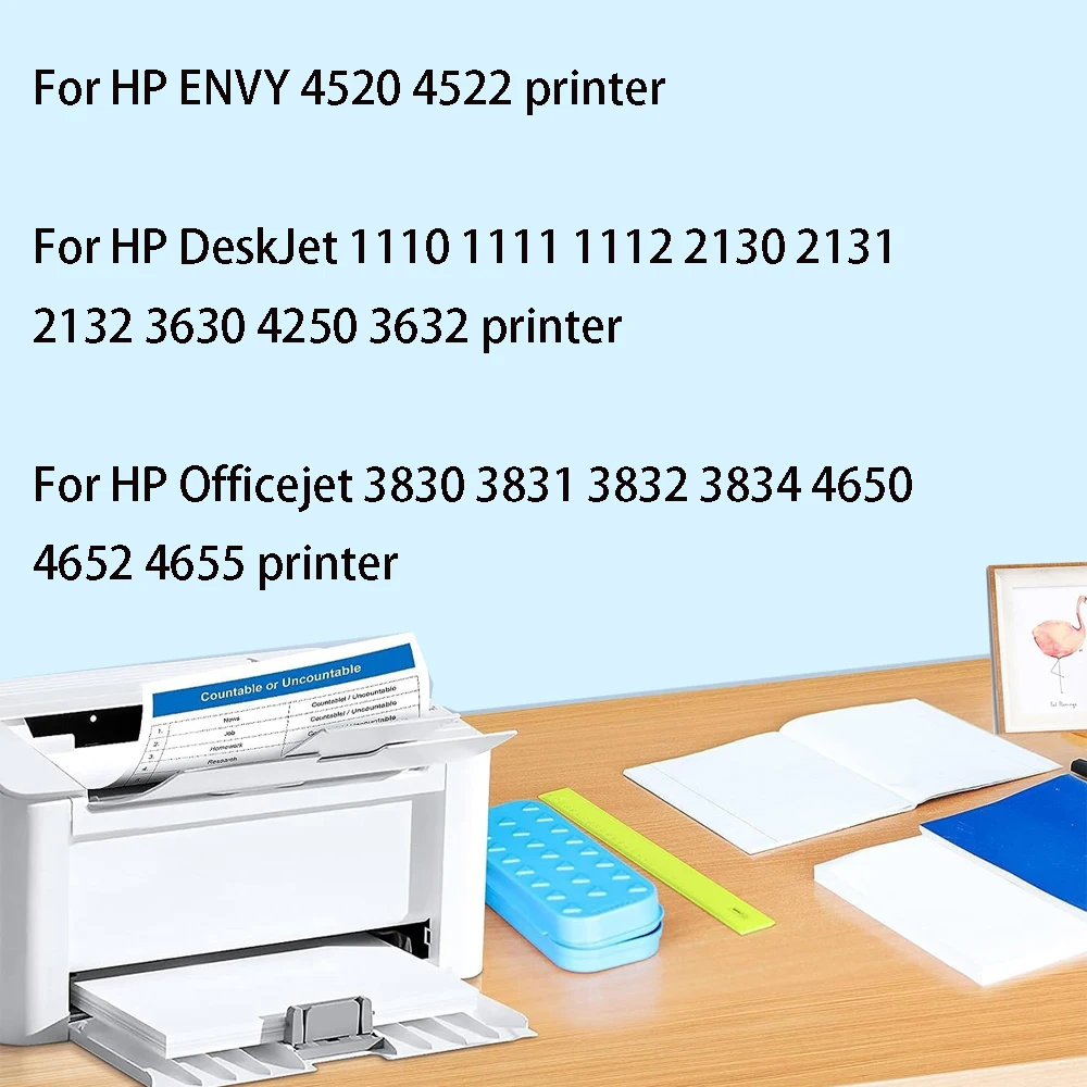 Cartucho de tinta Compatible con Vilaxh 63XL 63 XL para impresora HP OfficeJet 3830 3831 3832 3833 3834 4650 4652 4654 4655 5220 5230 - imagen 3