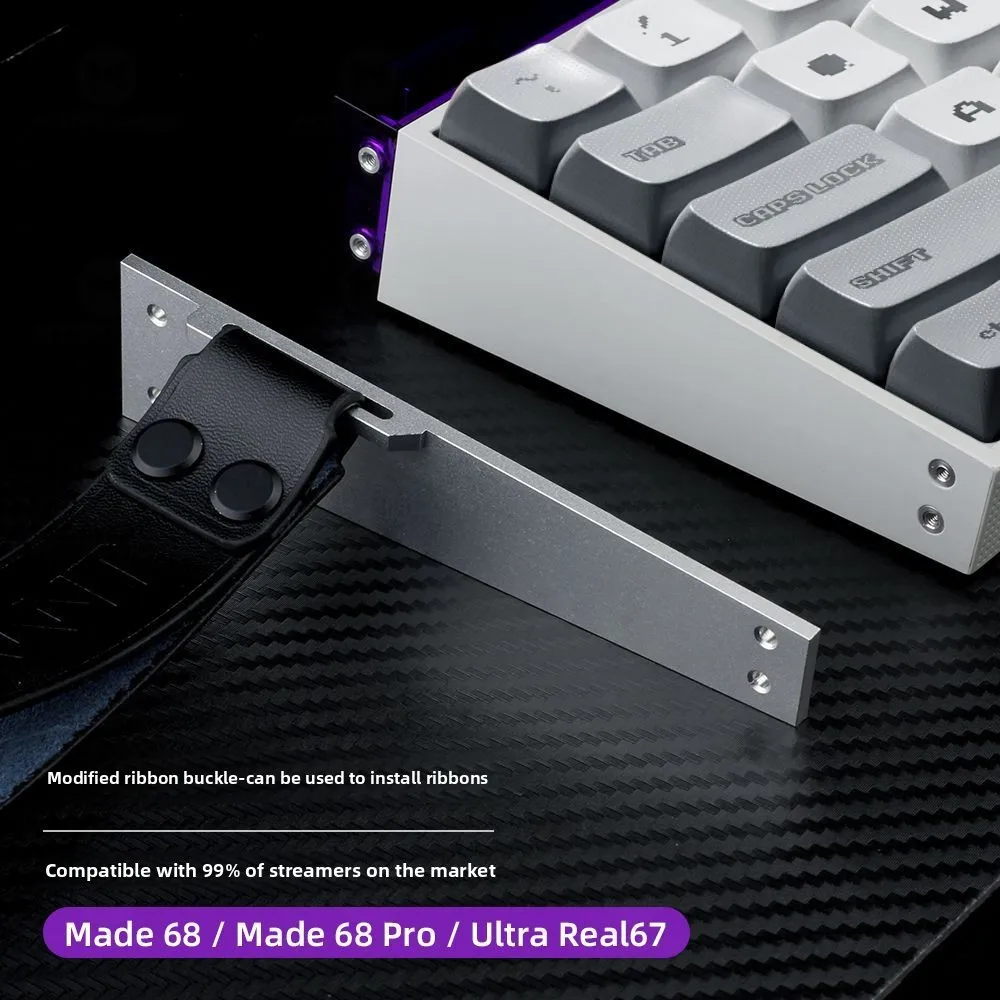 Hebilla de placa lateral modificada MADE68 para cinta de teclado Real67, placa lateral de aleación de aluminio modificada, procesamiento de Control numérico - imagen 2