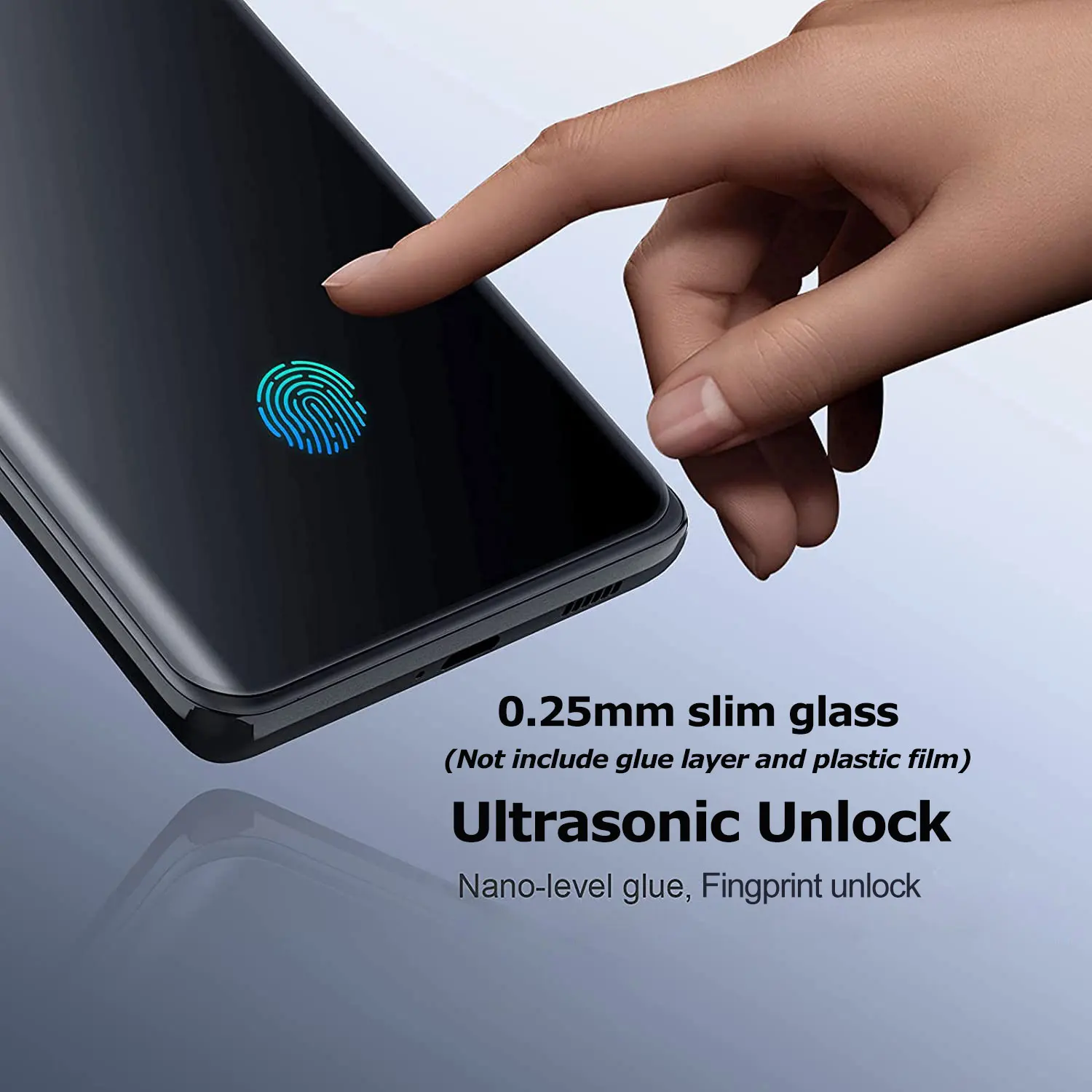 [Desbloqueo de Fingerpirnt] vidrio Protector 3D para ONEPLUS 13 Protector de pantalla de pegamento completo delgado para Oneplus13 película templada antirotura - imagen 4