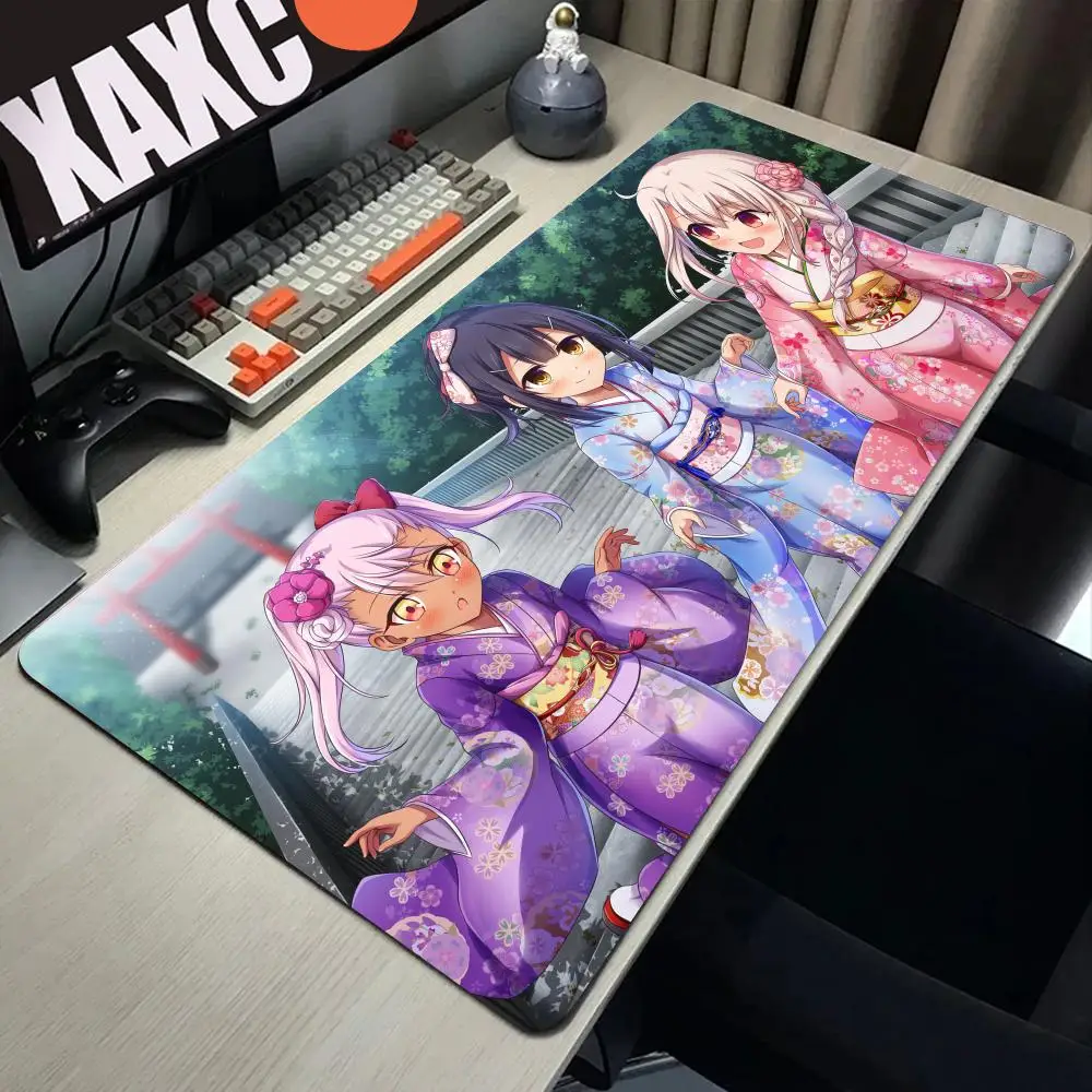 Fate Kaleid Liner Prisma Illya Anime alfombrilla de ratón alfombrilla de escritorio con almohadilla accesorios de juego Prime Gaming XXL teclado Pad - imagen 3