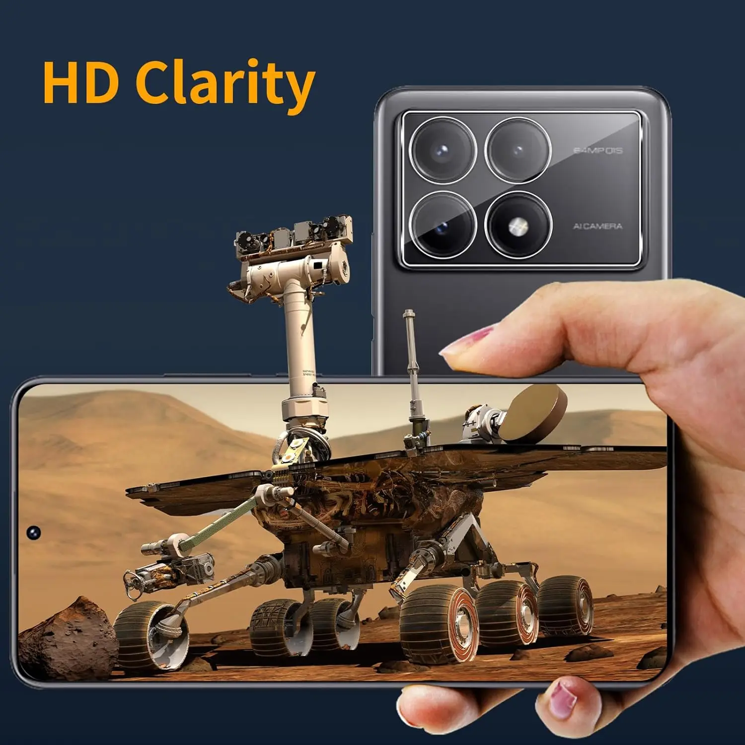 Vidrio Templado 3D 9H para POCO X6 Pro, Protector de lente de cámara completa para Xiaomi POCO X6Pro - imagen 3