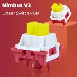 LEOBOG Nimbus V3 interruptores lineales 34gf 5 pines para DIY teclado mecánico personalizado para juegos interruptores MX prelubricados intercambio en caliente