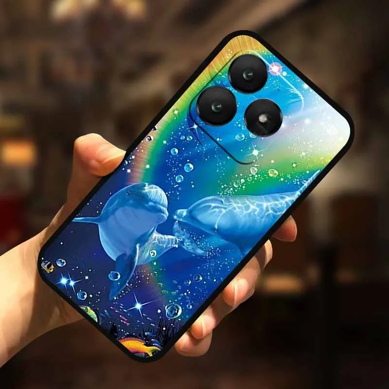 Funda de teléfono para Wiko T20, Funda trasera T 20, Funda de silicona suave con gato pintado encantador para Wiko T20, Funda de TPU a prueba de golpes para WikoT20 - imagen 2