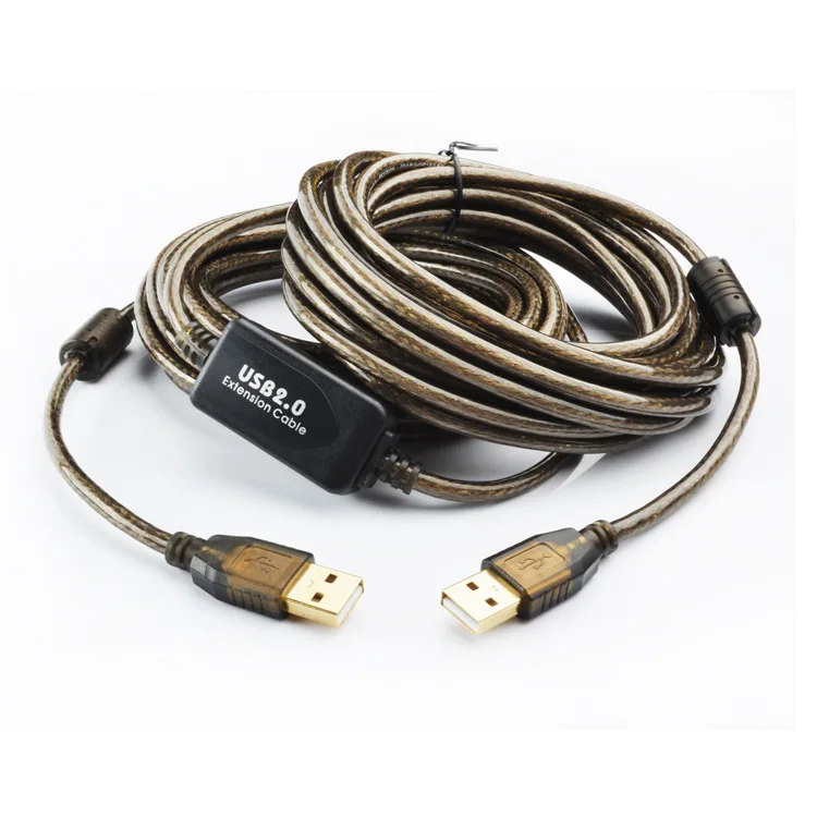 Cable USB de 5m, 10m, 15m, 20m, Cable de extensión USB 2,0 macho a hembra, Cable de línea de extensión, conector adaptador de datos de Cable de alta velocidad, nuevo - imagen 2