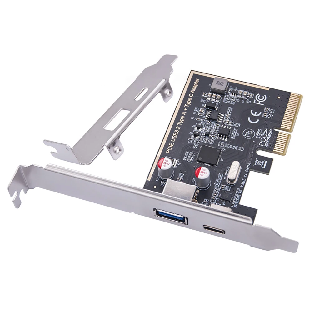 Tarjeta PCIE tipo C USB 3,2 Gen2 10Gbps, concentrador USB 3,2, placa PCI Express, puerto USB A + puerto tipo C, adaptador de tarjeta de expansión PCI-E - imagen 4