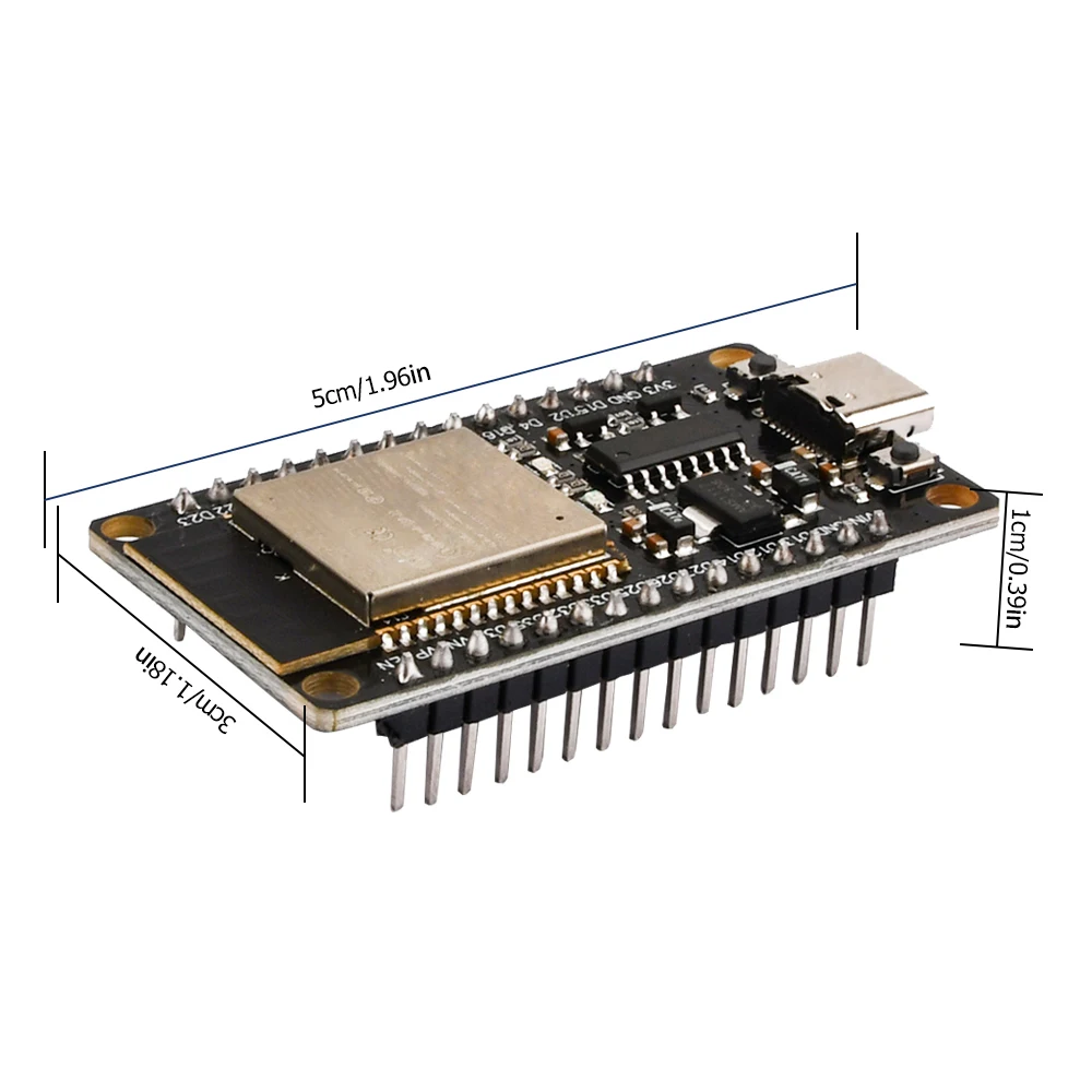 ESP-32 ESP32 Wi-Fi Placa de desarrollo Bluetooth CH340C interfaz tipo C cabezales de pines soldados compatibles con protocolo LWIP FreeRTOS - imagen 2