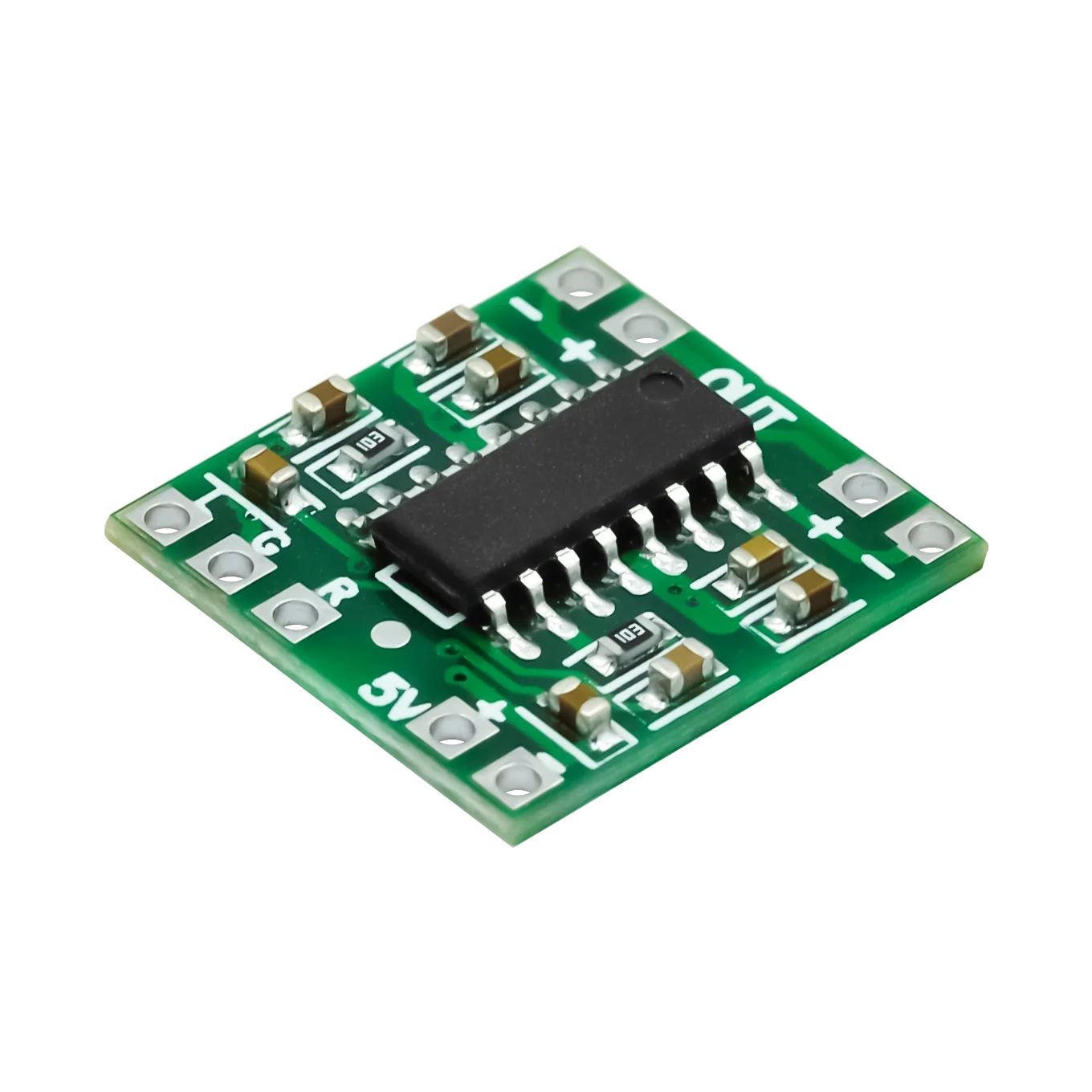 5 uds módulo PAM8403 Super mini placa amplificadora digital 2*3W Clase D placa amplificadora digital eficiente 2,5 a 5V alimentación USB - imagen 2