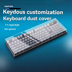 Keydous-cubierta antipolvo para teclado mecánico NJ68/68pro/NJ80/NJ87/87pro/NJ98, cubierta protectora de teclado impermeable transparente acrílica