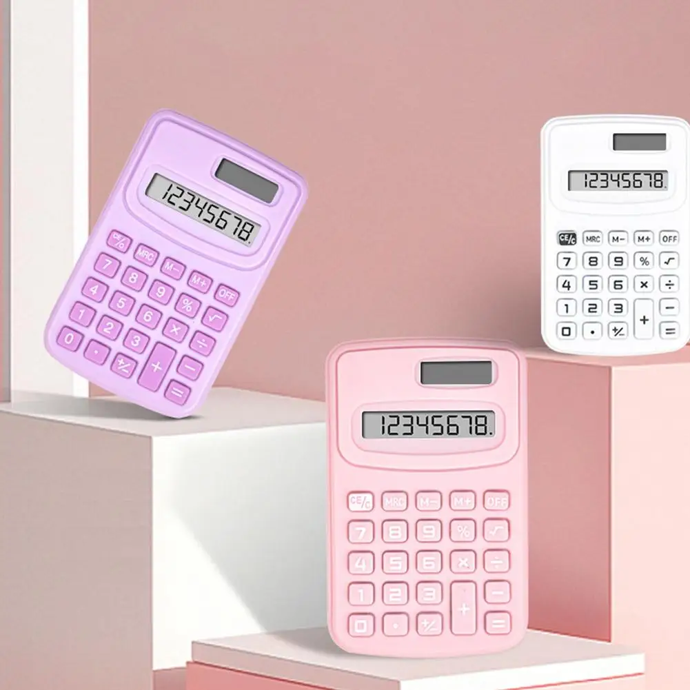 Calculadora escolar Color sólido – Pantalla grande escritorio - imagen 2
