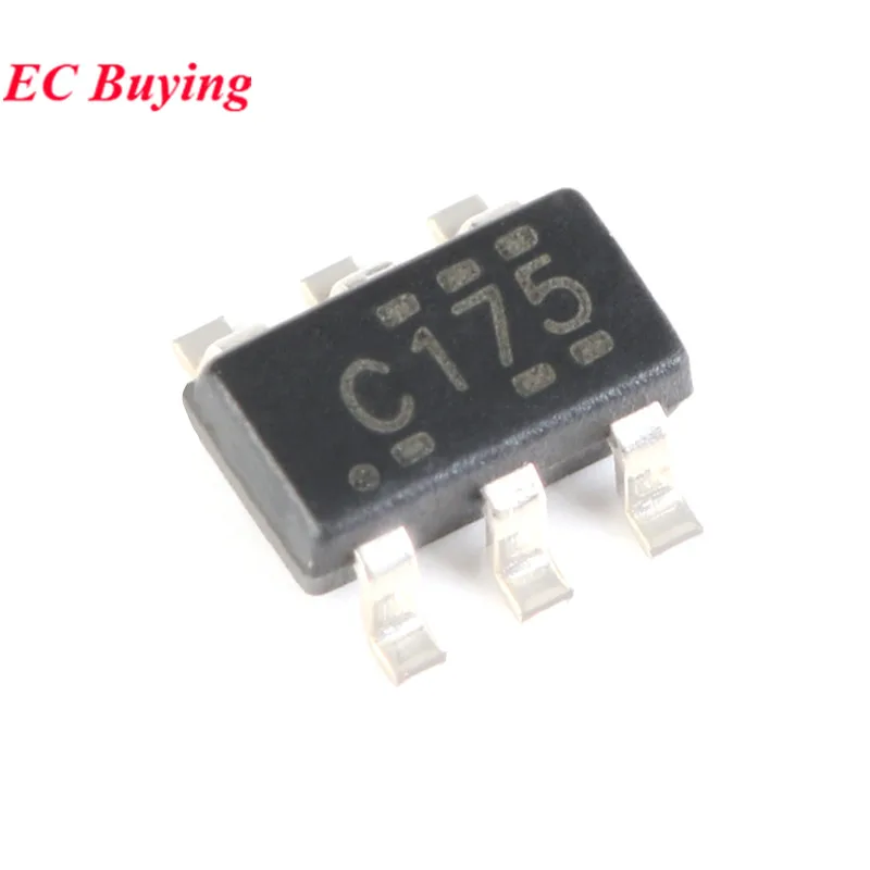 10 UDS-100 Uds SN74LVC2 SN74LVC2G17 SN74LVC2G17DBVR C175 CI75 SOT23 SOT-23-6 Chip lógico de búfer de disparo Schmitt Dual IC