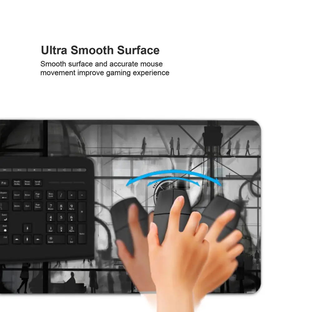 Portal 2-alfombrilla de ratón para gamer 3d, 900x300x3mm, alfombrilla de ratón para juegos, alfombrilla grande para reposamuñecas, alfombrilla para ratón para PC, alfombrillas para escritorio - imagen 4