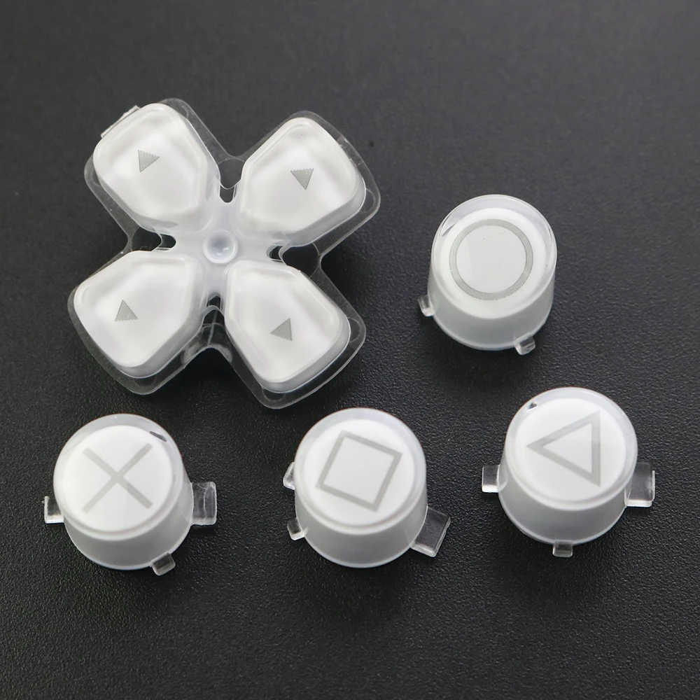 Juego de botones para PS5 d-pad ABXY, botón de gatillo, botón de gelatina para PlayStation 5, controlador de Gamepad, piezas de reparación de repuesto - imagen 2