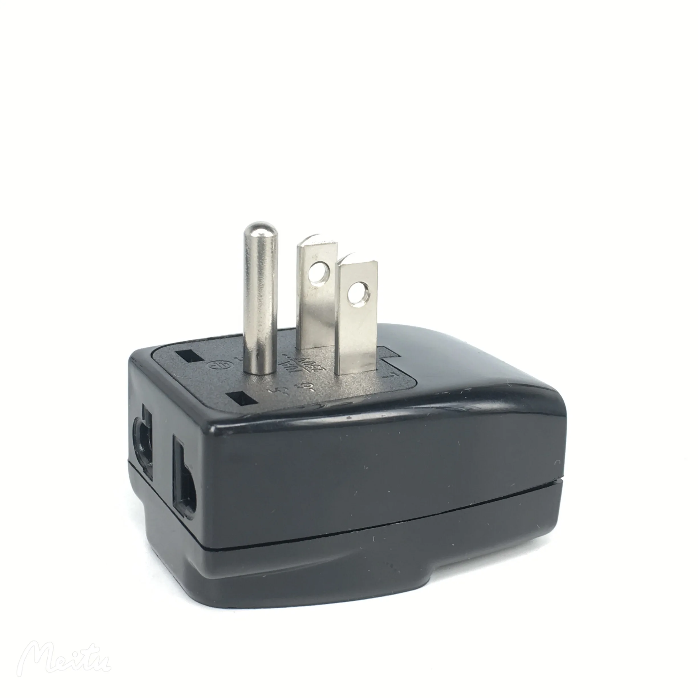 Bolantedz Universal negro 10A 250V AU UE Reino Unido a EE. UU. Convertidor de viaje enchufe de alimentación certificado CE conector de expansión multifunción - imagen 4
