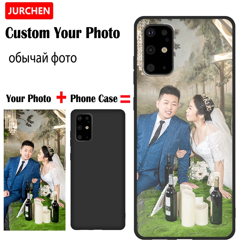 JURCHEN-funda personalizada con nombre de foto para Samsung Galaxy A33 A12 A13 A14 A34 A35 A20 A30 A40 A50 M40 M20 M10 A20E A9 A7 A6 Plus 2018 5G