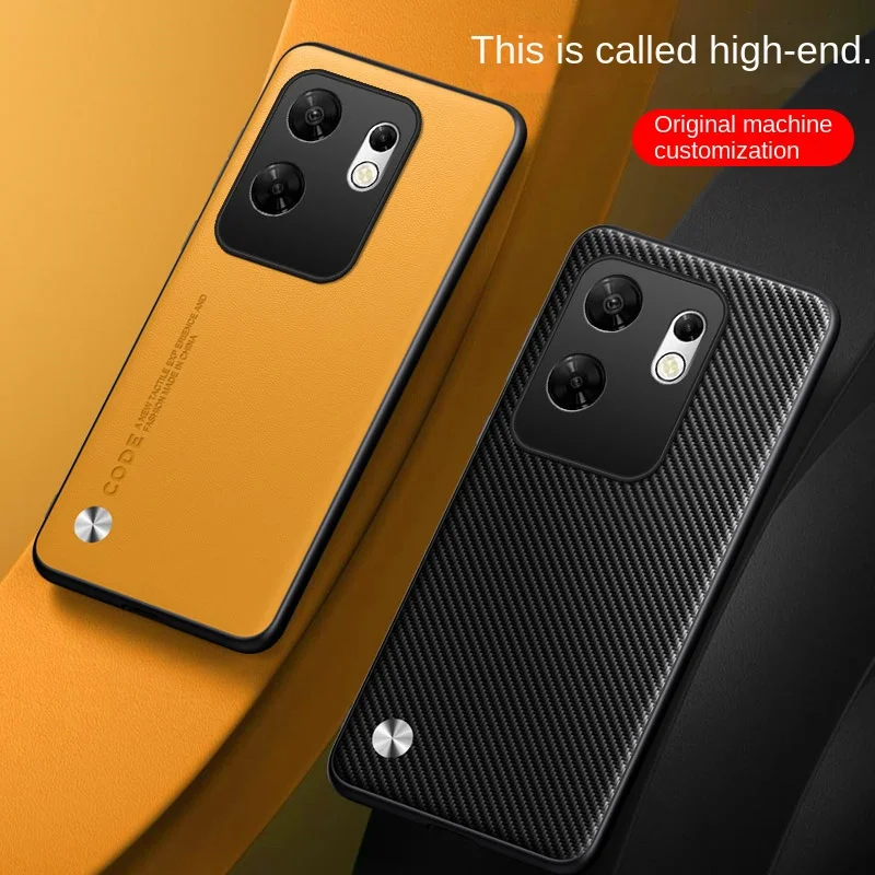 Para Infinix Zero 30 funda protectora trasera de cuero vegano suave para Infinix Zero30 5G 4G funda completa para teléfono