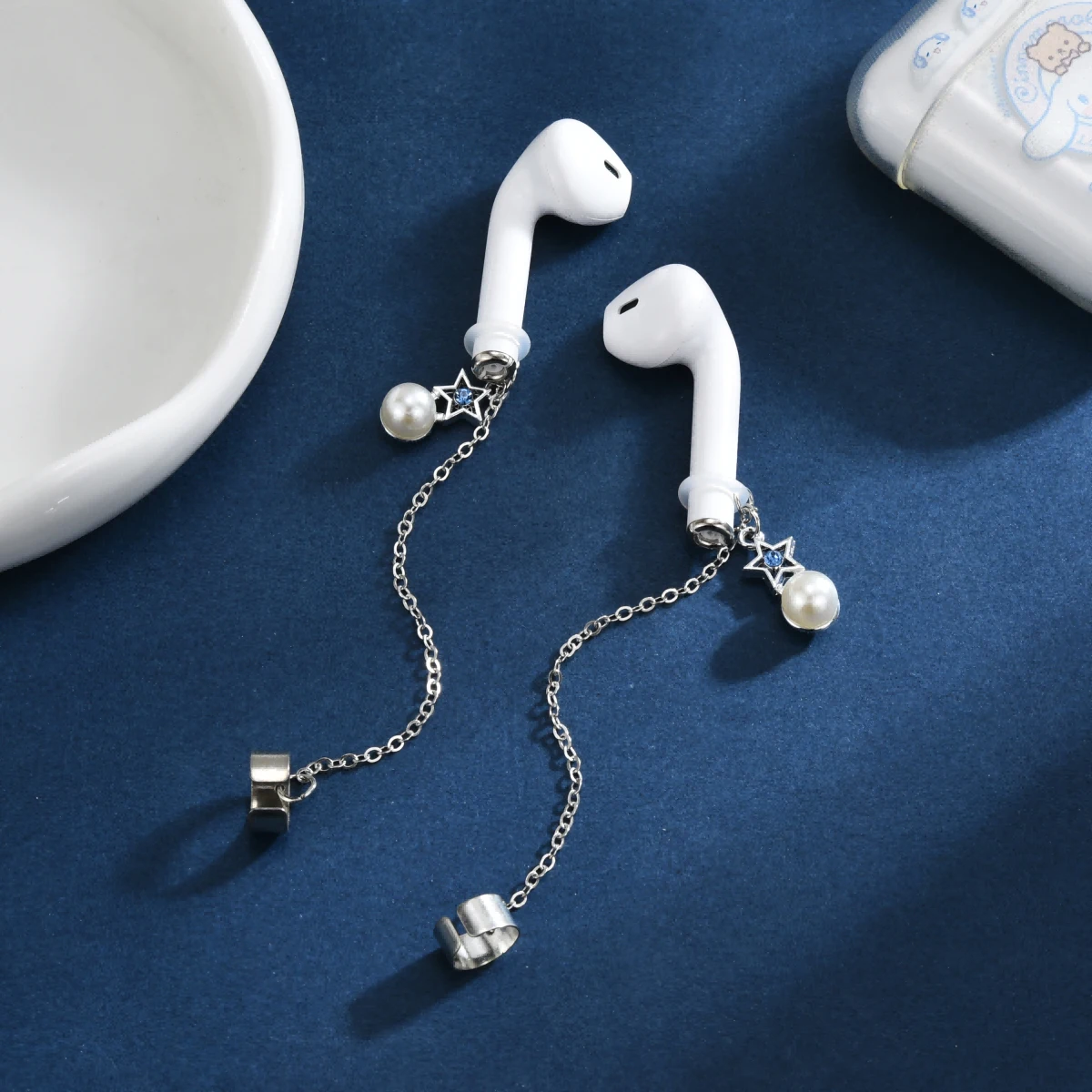 Gancho para pendientes antipérdida para Airpods, Clip para auriculares, correa, gancho para la oreja, soporte para Airpod, pendientes, cadena colgante - imagen 4