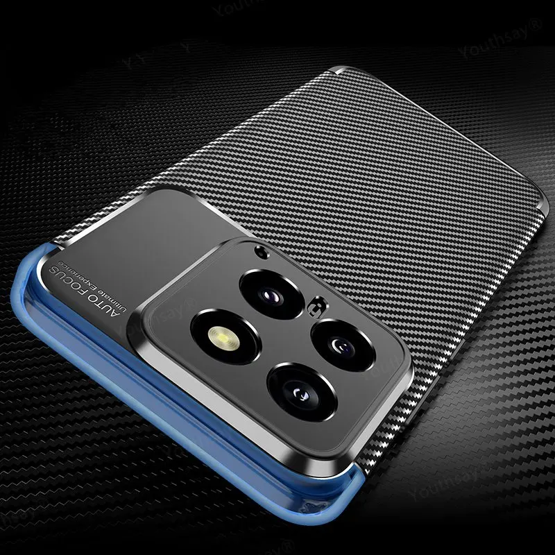 Funda de negocios de lujo para Xiaomi 14, carcasa protectora de TPU suave, parachoques de teléfono para Xiaomi Mi 14 - imagen 4