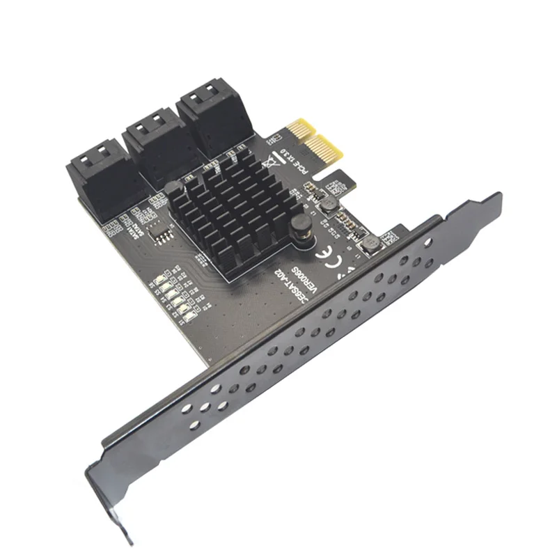 Tarjeta de expansión PCI Express, 6 puertos SATA 3, tarjeta PCIE a SATA para SSD Synology ASM1166, Chips PCI-E/PCIE SATA, multiplicador de controlador - imagen 5