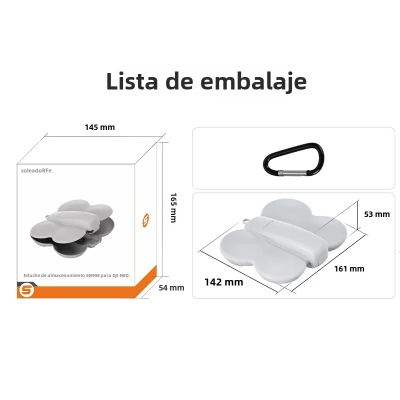 Estuche de transporte protector para DJI Neo, caja de almacenamiento de mariposa, bolsa portátil a prueba de caídas y polvo para accesorios de Dron DJI Neo - imagen 2