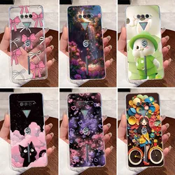 Funda Black Shark 4 Pro – Silicona TPU Transparente con Conejo Antigolpes