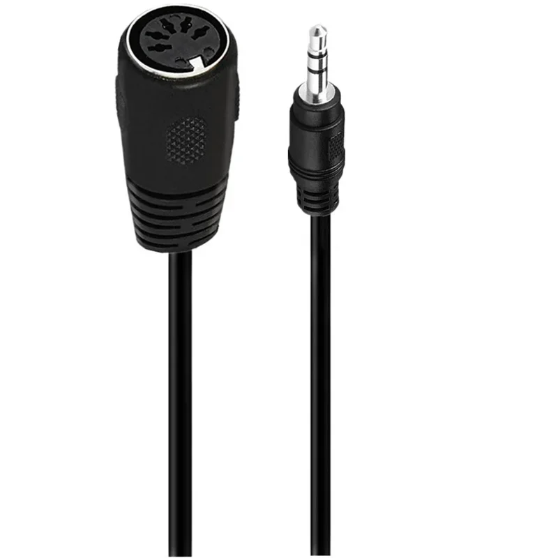 Cable DIN a 3,5 mm, 50 CM 5 pines DIN hembra a 3,5 MM macho SmartPhone AUX Adaptador de conector estéreo para auriculares Cable de entrada 0,5 m/1 m/1,5 m - imagen 4
