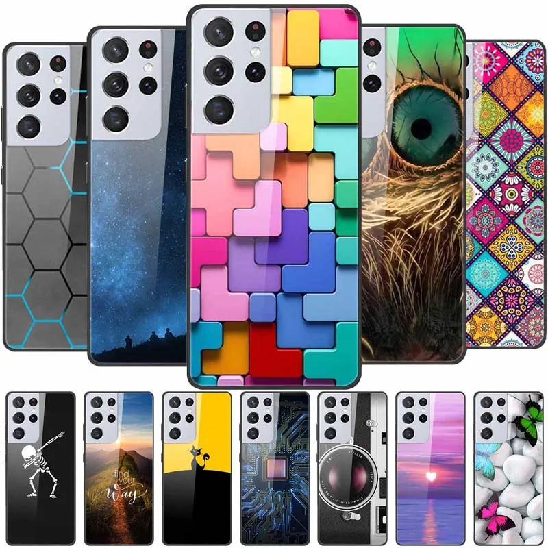 Funda de vidrio templado para Samsung Galaxy S25 Ultra, cubierta trasera dura para teléfono Samsung Galaxy S25 Ultra 5G, Capa protectora de SM-S938B