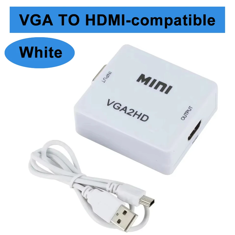 White VGA to HDTV