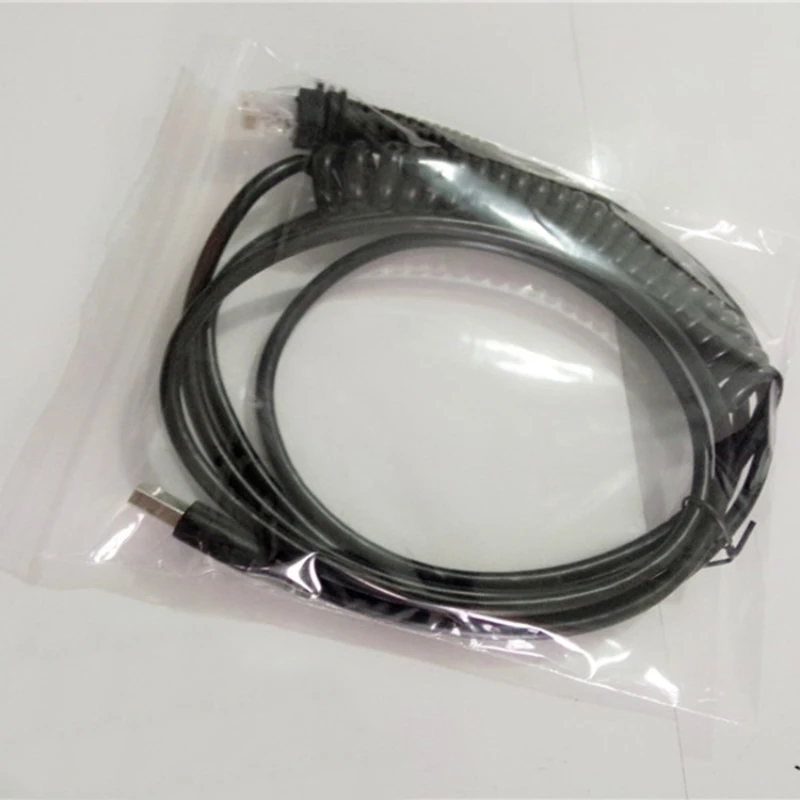 Cable USB en espiral de 3m en espiral para escáner de código de barras Datalogic PSC QD2130 GBT4100/4130/GBT4430 GBT4410/4400 GD4137 QW2100 5330 QD2430 - imagen 3