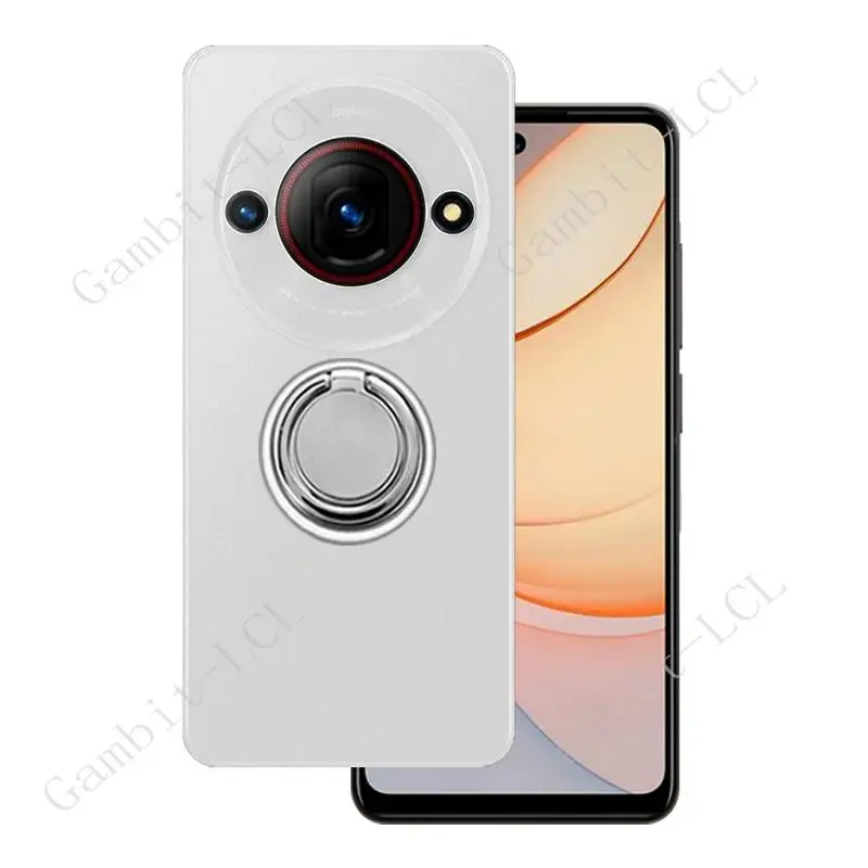 Para ZTE Nubia Focus 5G 6,56 "2024 soporte de anillo trasero funda de teléfono silicona suave TPU Original a prueba de golpes - imagen 2