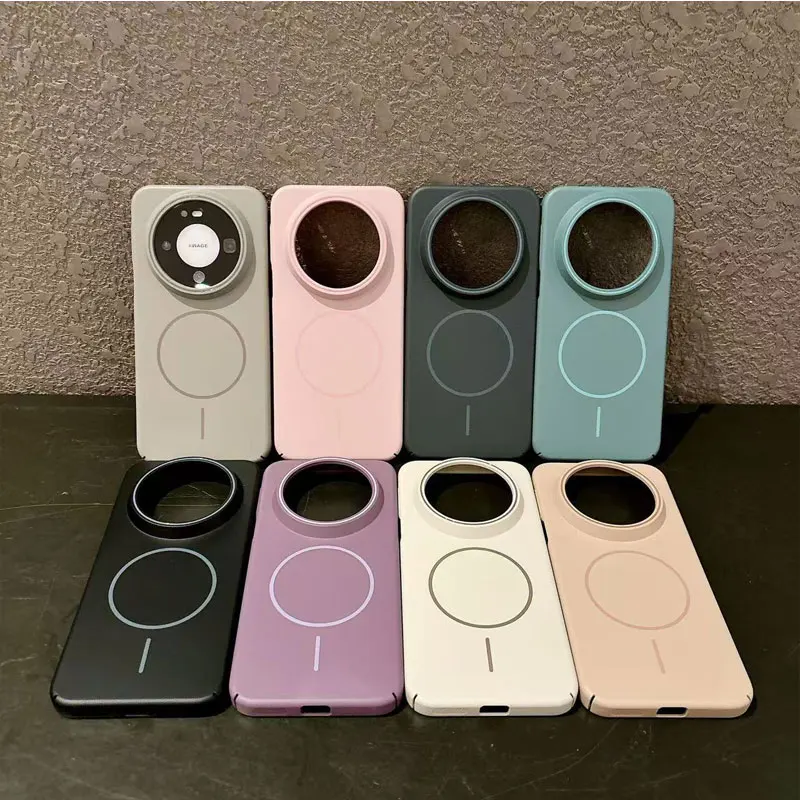 Para Huawei Mate 80 Pro Max para Magsafe funda dura mate para PC Mate 70 adsorción magnética de aire parachoques ultrafino a prueba de golpes - imagen 4