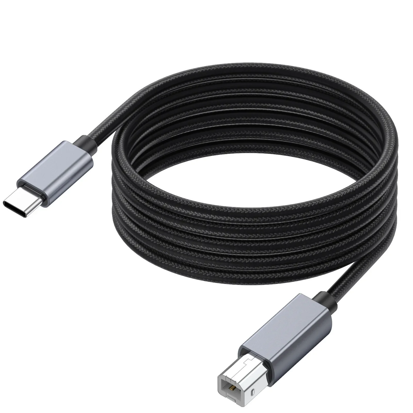 Cable de impresora tipo C de 10M, 5M, 3M, USB C a USB B 2,0, escáner de impresora, ordenador portátil para portátiles Epson HP Brother Huawei Xiaomi
