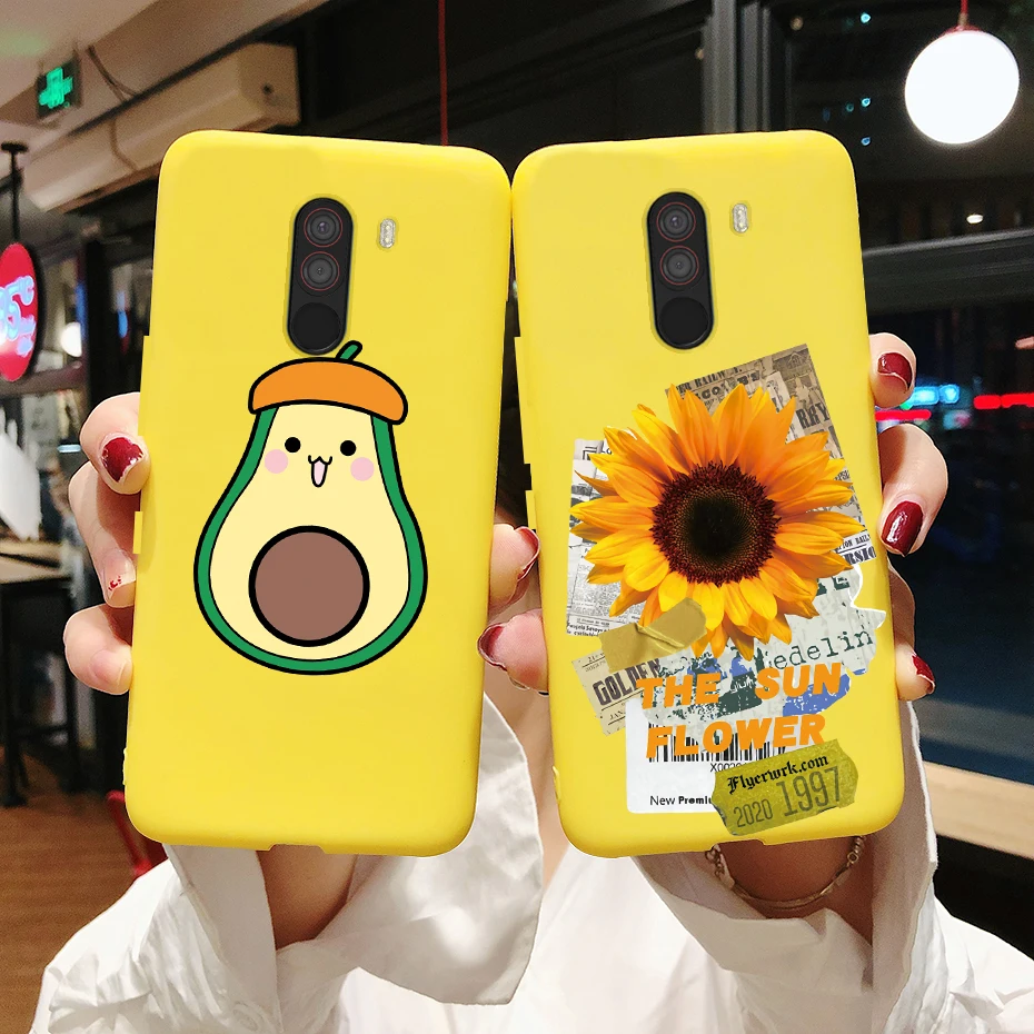 Para xiaomi Pocophone F1 funda Poco F1 lindo gato cubierta de dibujos animados silicona suave TPU funda de teléfono para xiaomi Pocophone F1 Global F 1 funda - imagen 3