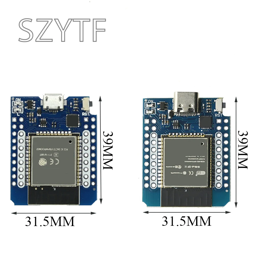 Módulo de placa de desarrollo D1 MINI ESP8266 ESP32 ESP-32S, WIFI, compatible con Bluetooth, CP2104, CH9102, para Wemos, Arduino, con pines - imagen 3