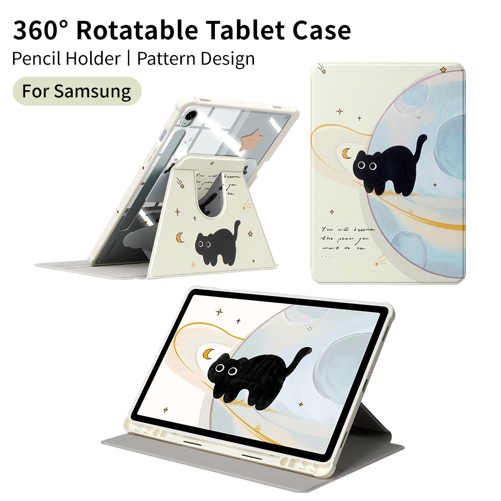 Funda para samsung tab a11 plus A9 + Funda para tableta S10 Lite/S10 FE/S9 FE/S9 S11 S10 +/S9 +/S9FE + 12,4 S10FE + Funda inteligente para dormir - imagen 2