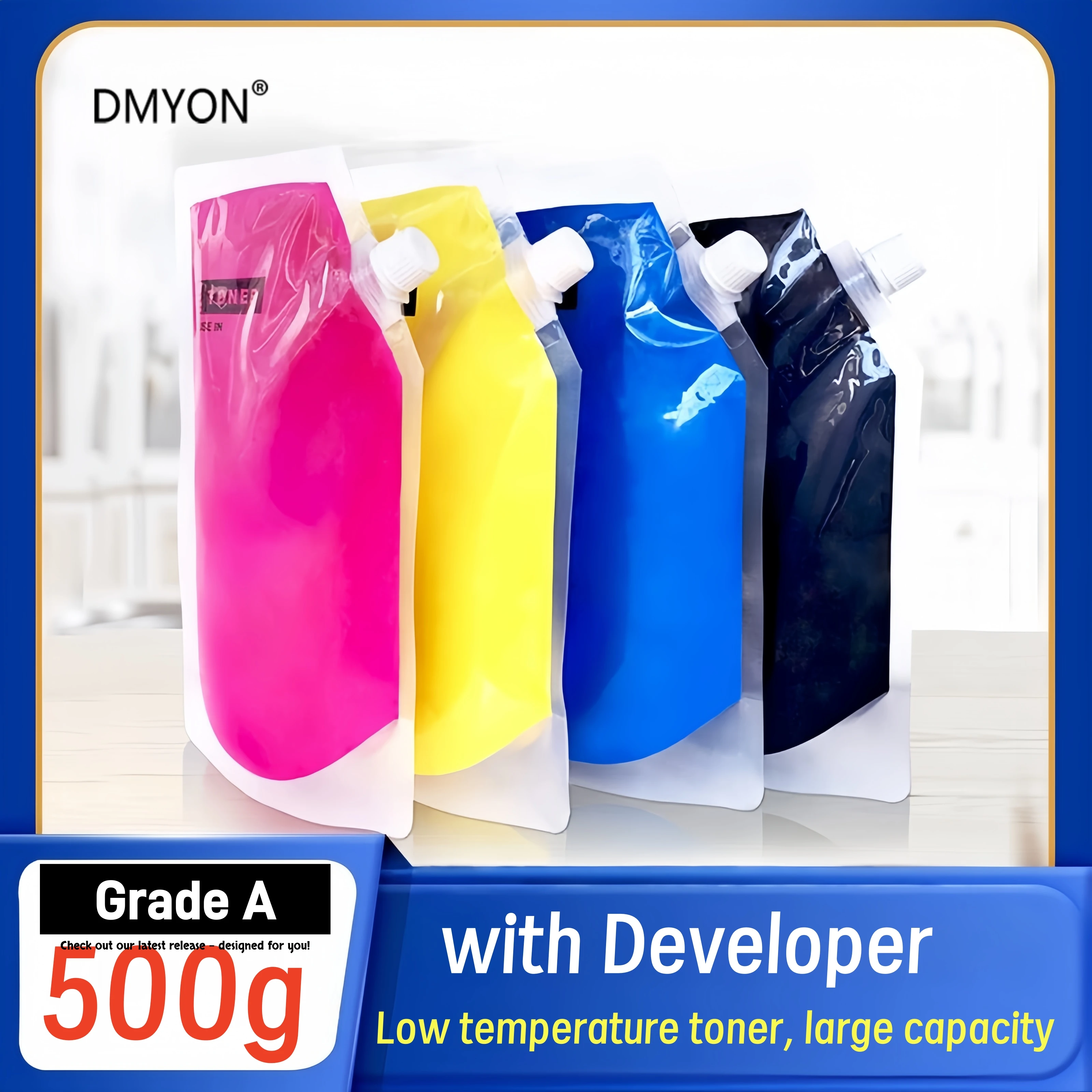 500 g/bolsa cartucho de impresora láser recarga de tóner en polvo para Konica Minolta C3350 C3850 C 3350 C 3850 - imagen 2