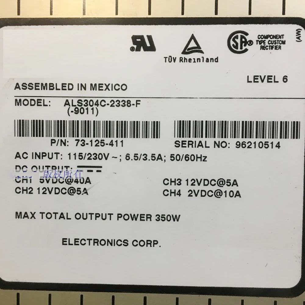 ALS304C-2338-F 73-125-411 para fuente de alimentación ASTEC 350W - imagen 4