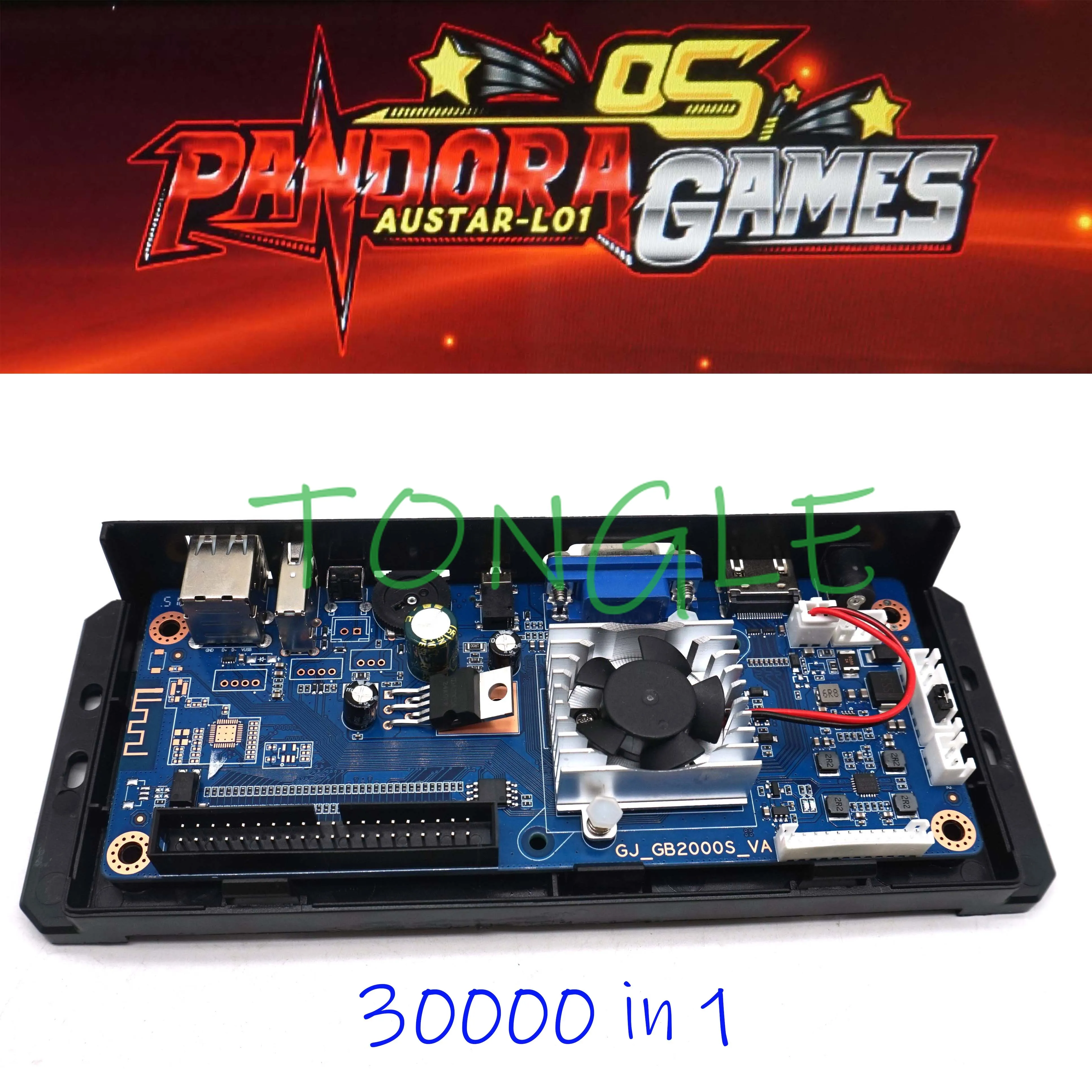 Pandora OS Games AUSTAR-L01 30000 en 1, caja de juegos recreativos Retro 3D versión familiar placa base PCB Multi HDMI VGA, 2025 más nuevo - imagen 5