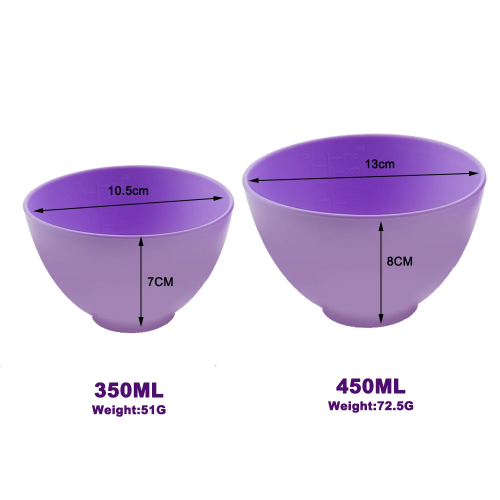 Cuenco para mascarilla Facial de silicona suave, 2 tamaños, 6 colores, herramientas para el cuidado de la piel de aceite esencial DIY, fácil de limpiar y duradero, belleza hecha a mano, 1 ud. - imagen 2