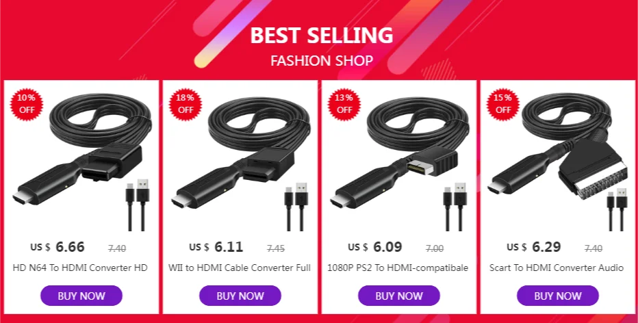 Adaptador convertidor retro a HDMI