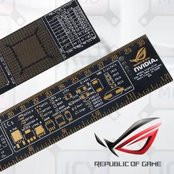 ROG NVIDIA Regla Medición PC – Herramienta Técnica Dorada