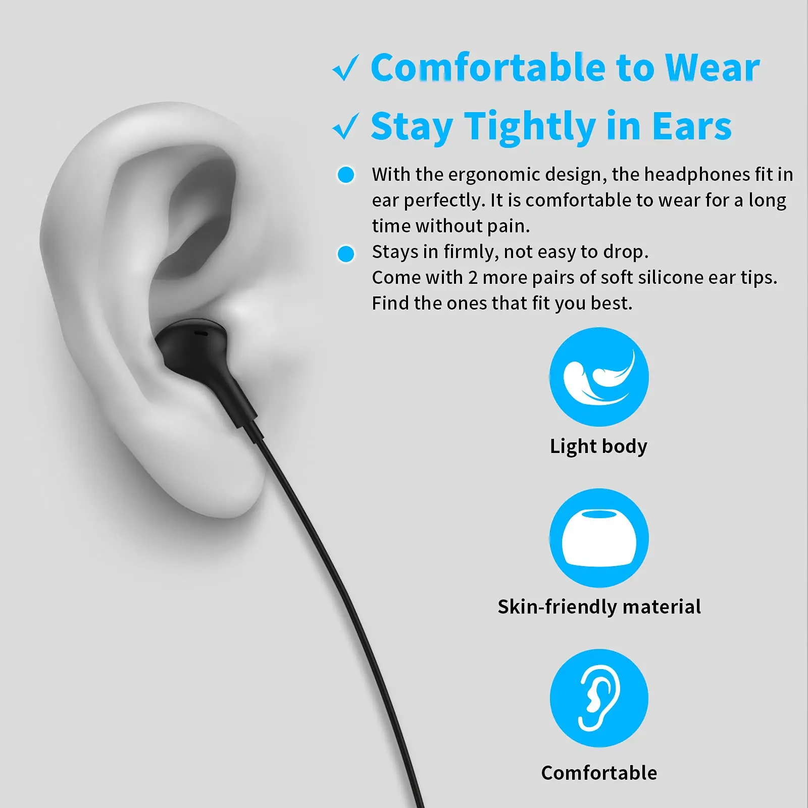 Auriculares intrauditivos con sonido envolvente, audífonos HiFi con cancelación de ruido y micrófono, con cable para música, para Samsung Galaxy S24, S23, S22 Ultra - imagen 4