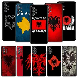 Funda de teléfono con bandera de Albania y Albania para Samsung Galaxy A13 A51 A71 A41 A31 A21S A11 A03S A12 A32 A52 A22 A23 A33 A53 A73 5G
