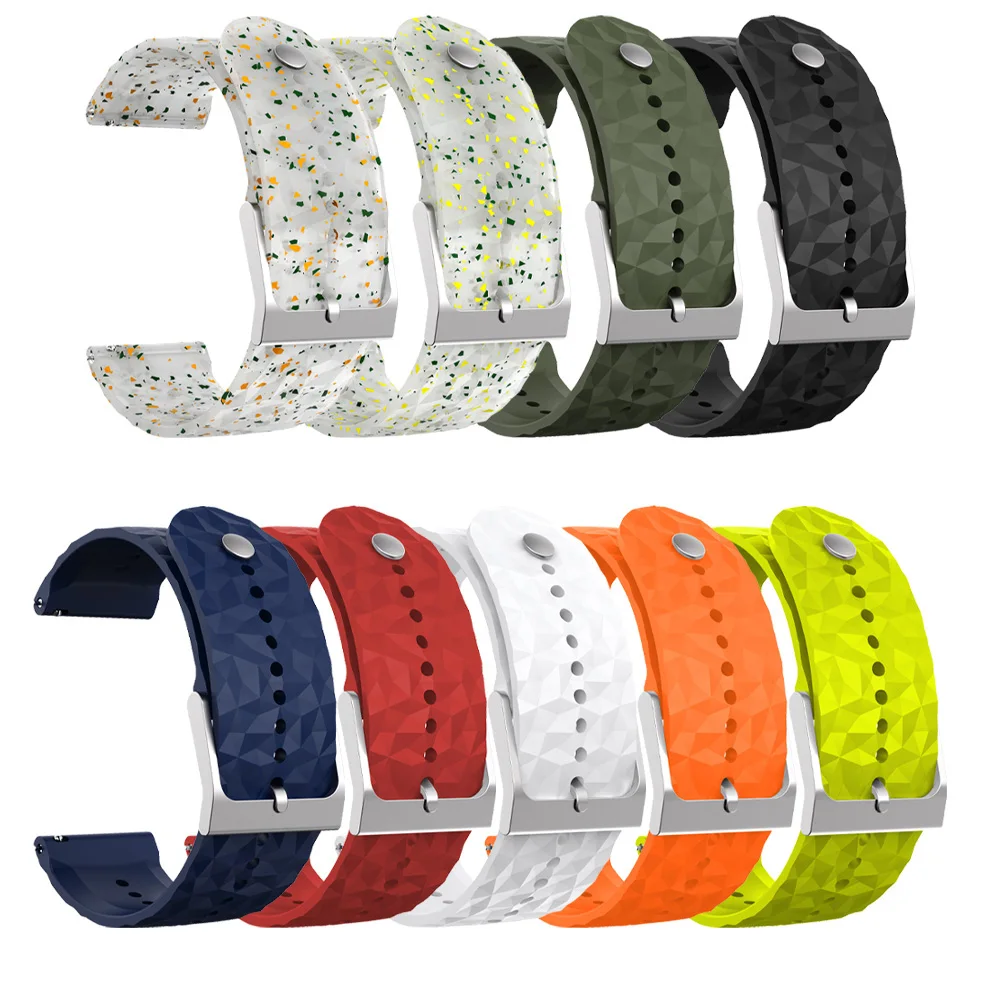 Correa de reloj resistente al agua de 24mm para Suunto 7 / 9/ D5 / Spartan Sport pulsera HR Baro correa de silicona para SUUNTO 9 BARO accesorios de reloj - imagen 5