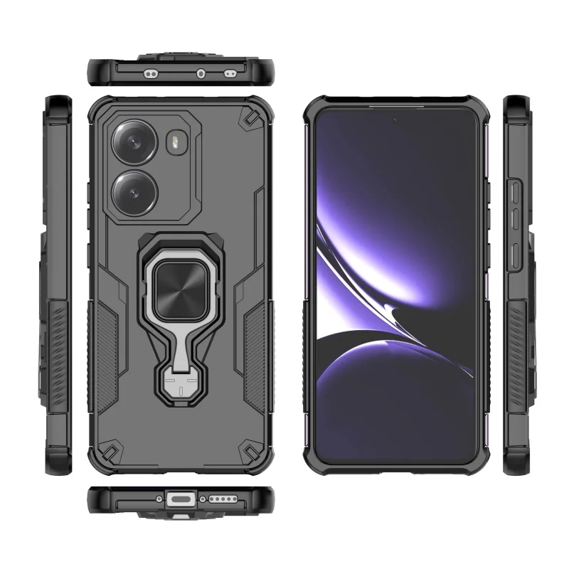 Para Poco X7 Pro funda Xiaomi Poco X7 Pro Capas parachoques atracción magnética adsorción soporte de anillo de Metal Fundas Poco X7 Pro - imagen 3
