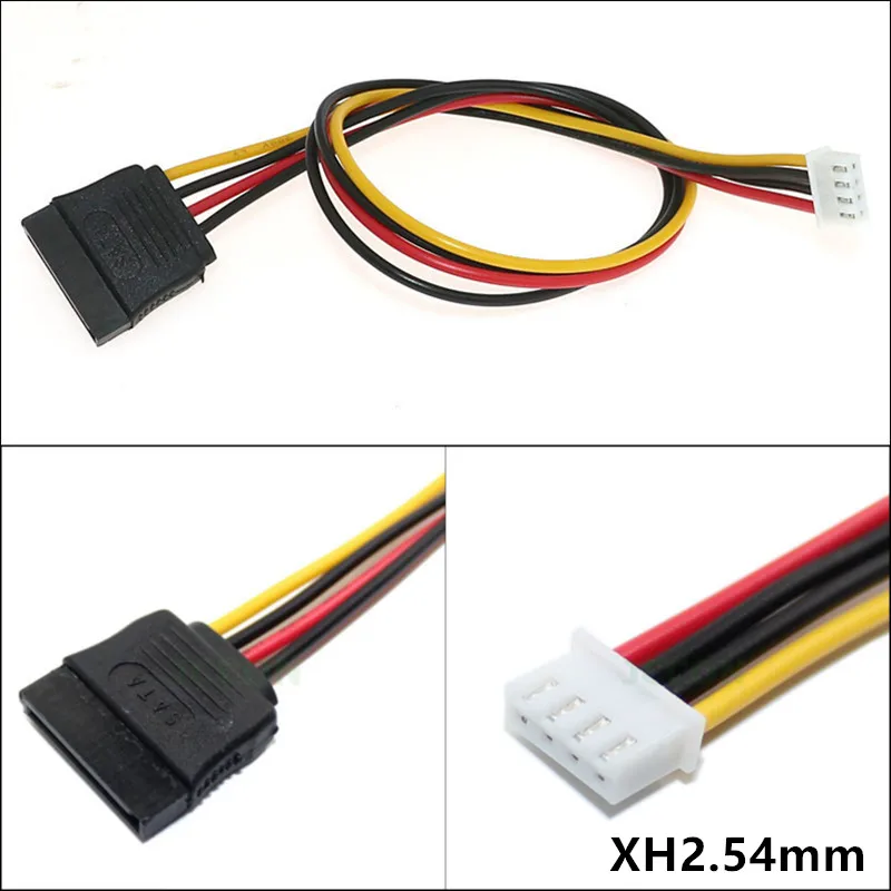 ITX XH2.54 Mini 4pin ATX a Sata Cable adaptador SATA hembra Cable de alimentación 0,2 m