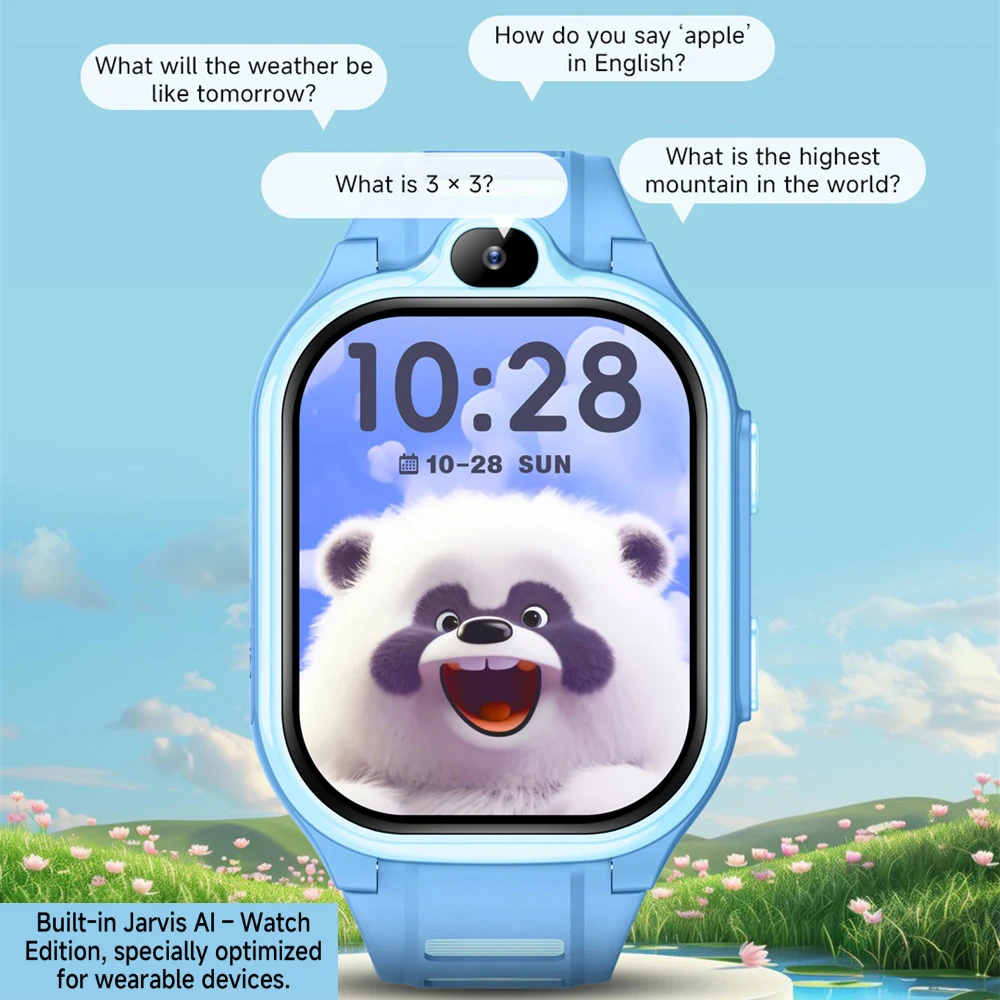 Reloj inteligente 4G para niños, GPS, aplicación de videollamada, descarga, reloj inteligente para niños, asistente de voz, relojes para teléfono, cámara de Chat de voz, batería de 800mah - imagen 4