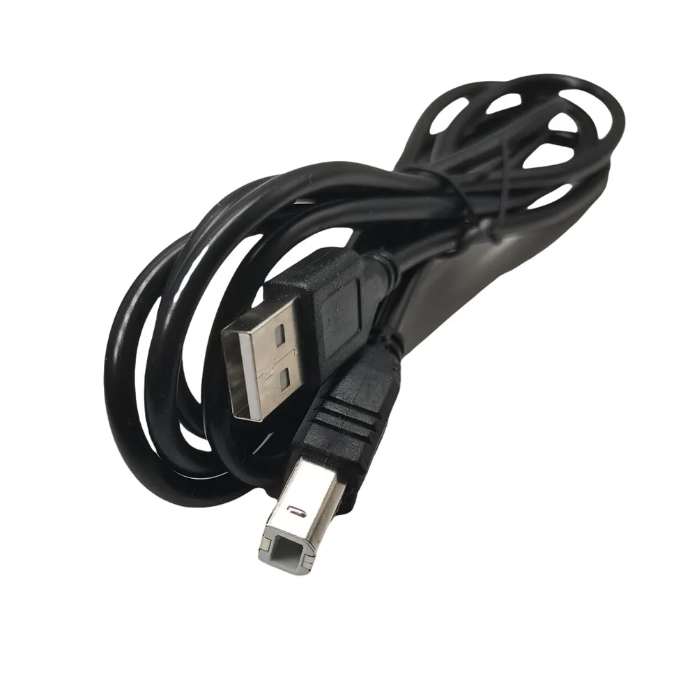 Cable de impresión USB 2,0 tipo A a B macho a macho Cable corto de impresora para Canon Epson HP ZJiang impresora de etiquetas DAC impresora USB 1M 1,5 M - imagen 2