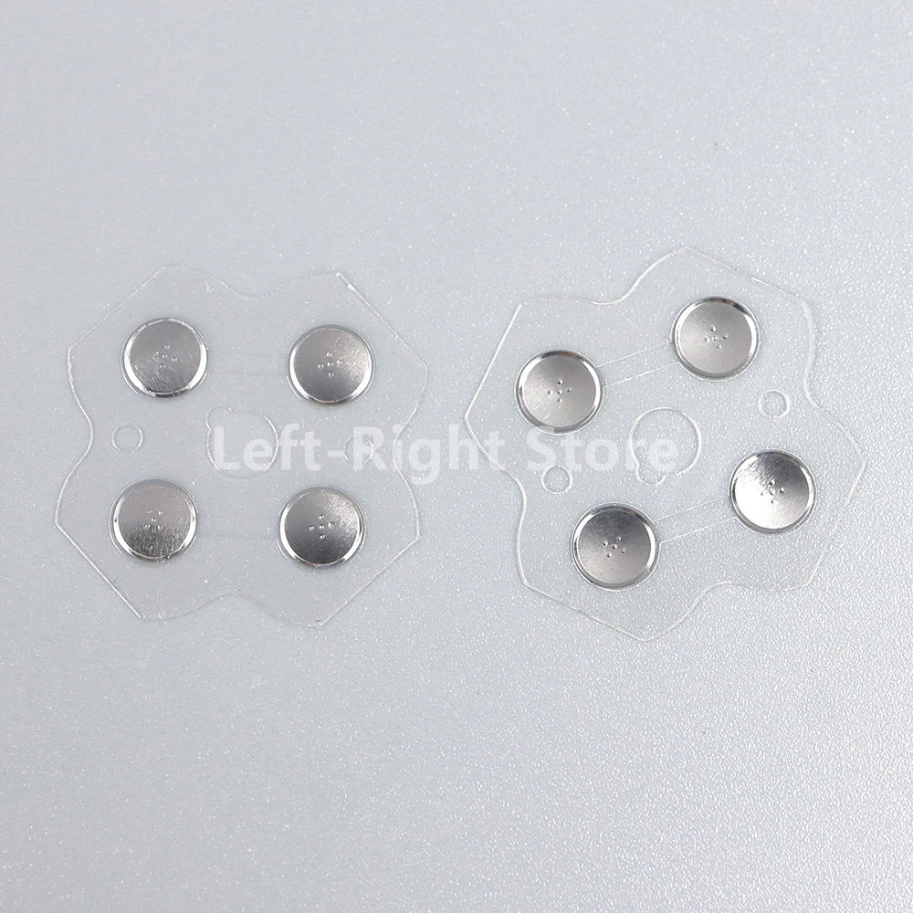 150 Uds D Pads botón D-Pad pegatinas de botón de película para 3DS XL LL pieza de reparación de controlador fIlm conductor de Metal - imagen 5