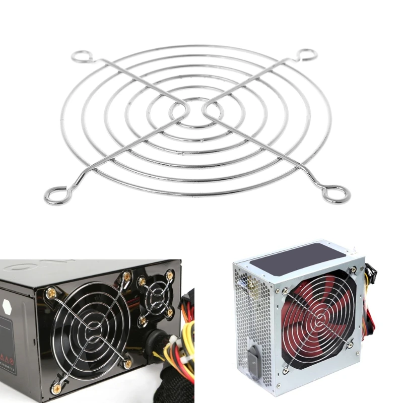 Cubierta protectora de Metal para rejilla de ventilador de refrigeración, cubierta radiante con filtro de red, 40mm/50mm/60cm/70cm/90mm/120mm, 1 piezas - imagen 2